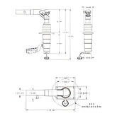TACO Marine Grand Slam -180 Mount 1-1/2" Outrigger Pair Arm Facing Forward - GS390