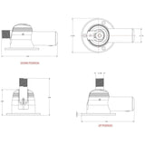 Taco Marine Grand Slam 850 Electric VHF Antenna Mount - GS-850