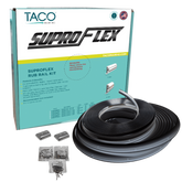 TACO Marine Suproflex Medium Rub Rail Kit 2" X 29/32" 60' Black with Chrome Insert - V11-9990BBK60-2