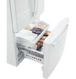 GE APPLIANCES GNE25JGKWW GE® ENERGY STAR® 24.7 Cu. Ft. French-Door Refrigerator -GNE25JGKWW-KT