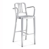 Emeco 1006 Navy Barstool With Arms - 1006 30A