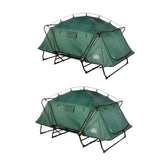Kamp-Rite 2 Person Folding Off the Ground Camping Sleeping Bed Tent Cot 2 Pack - 109965
