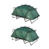 Kamp-Rite 2 Person Folding Off the Ground Camping Sleeping Bed Tent Cot 2 Pack - 109965