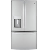 GE APPLIANCES GYE22GYNFS GE® ENERGY STAR® 22.1 Cu. Ft. Counter-Depth Fingerprint - Resistant French-Door Refrigerator - GYE22GYNFS