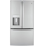 GE APPLIANCES GYE22GYNFS GE® ENERGY STAR® 22.1 Cu. Ft. Counter-Depth Fingerprint - Resistant French-Door Refrigerator - GYE22GYNFS