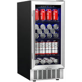 AOBOSI 15 inch Beverage Refrigerator 100 Cans - JC-85C