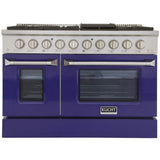 Kucht 48" Pro-Style Propane Gas Dual Fuel Range with 4 Burners in Blue - KDF482/LP-B