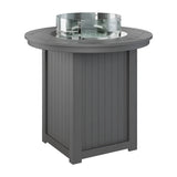 Berlin Gardens Donoma 44" Round Fire Table - Dining Height- DRFT3044DBK