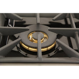 Kucht Professional 36 in. 5.2 cu ft. Propane Gas Range with Green Door and Silver Knobs - KNG361/LP-G