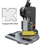 KAKA Industrial HN-1104 Heavy-Duty Metal Corner Notcher, 4x4" Blade,11-Ga Mild Steel - 172403