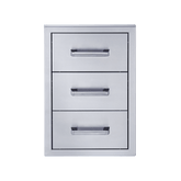 Broilmaster 18-Inch W x 26-Inch H Triple Drawer in Stainless Steel - BSAW1826T