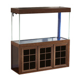 AQUA DREAM 135 GALLON TEMPERED GLASS AQUARIUM DARKWOOD-AD-1260-BW