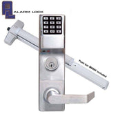 Alarm Lock Trilogy Keypad Digital Lock w/ Audit Trail - for M9900 Panic Exit Bar - 26D - Satin Chrome - ALL-ETDLS1G/26DM99K