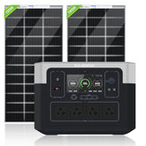 Eco-Worthy 400W 2x Bifacial 195W Solar Panel & 1920Wh Portable Power Station