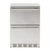 Sapphire 24" Outdoor Refrigerator with Drawers, 4.6 cu. ft. Capacity Full Wrapped Stainless Steel Exterior - SRD24-OD