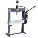 KAKA INDUSTRIAL HP-10S Hydraulic Shop Press, H-Frame Hydraulic Press with Manual Double Speed Pump,10 ton Press Capacity,7 in Stroke - 182121