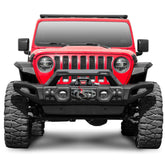 Rival 4x4 Jeep Wrangler and Gladiator Full Set Front Modular Stamped Steel Full-Width Bumper - 2D.2710.1-NL