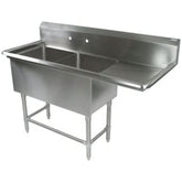 John Boos 2PB1618-1D18R 2-Compartment Pro-Bowl Sink - JB2PB16181D18R