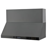 Kucht Professional 48" Wall Mount Range Hood 1,200 CFM in Titanium Stainless Steel - KRH483A-C