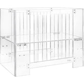 Nursery Works Vetro Mini Crib with Pure Core Mini Crib Mattress