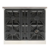 Kucht Professional 30" 4.2 cu. ft. Natural Gas Range in Black with Silver Accents - KFX300-BK