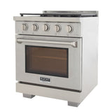 Kucht Professional 30" 4.2 cu. ft. Natural Gas Range in Stainless Steel with True Simmer Burners -KFX3000X-S