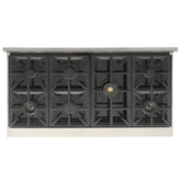 Kucht Professional 48" 6.7 cu. ft. Natural Gas Range in Black with Silver Accents - KFX480-BK