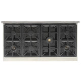 Kucht Professional 48" 6.7 cu. ft. Natural Gas Range in Olive Green with Silver Accents - KFX480-G