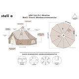 13' (4M) Stella™ Stargazing Canvas Tent - Backyard Provider