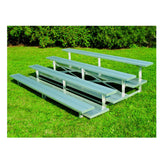 Bleachers 4 Row Powder Coated Low Rise Aluminum Bleachers - 40-42-BLCH-4ALPC