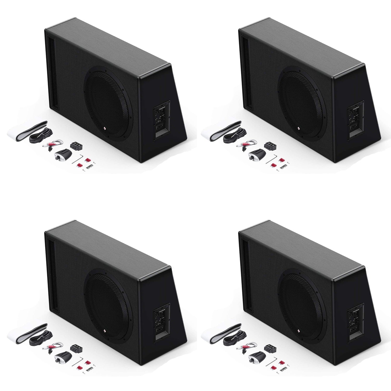 Rockford Fosgate P500-12P Punch 12" 500W Powered Ported Woofer System 4 Pack - 194756