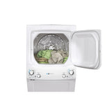 GE Unitized Spacemaker Washer & Gas Dryer, 3.9 cu. ft. Washer, 5.9 cu. ft. Dryer, ENERGY STAR – GUD27GESNWW-KT