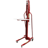 Pake Handling Tools Winch Stacker Manual Work Positioner Truck 220lb Capacity 59" Lift Height New - PAKMS04