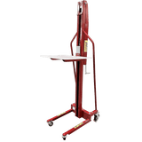 Pake Handling Tools Winch Stacker Manual Work Positioner Truck 220lb Capacity 59" Lift Height New - PAKMS04