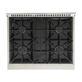 Kucht 48" Pro-Style Natural Gas Dual Fuel Range in Black with Gold Accents -KDF482-K-GOLD