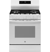 GE APPLIANCES GGF600AVWW GE(R) 30" Free-Standing Gas Convection Range with No Preheat Air Fry and EasyWash(TM) Oven Tray - GGF600AVWW-KT