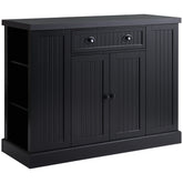 HomCom Cottage Kitchen Island with Storage, Buffet Cabinet with Drawer - B082S928CW