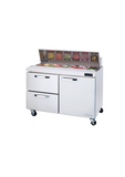 Blue Air 60" Wide 2 Drawer Sandwich Prep Table - BLPT60-D2R-HC