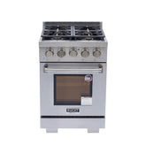 Kucht Professional 24" 2.5 cu. ft. Natural Gas Range in Stainless Steel with True Simmer Burners - KFX2400X-S