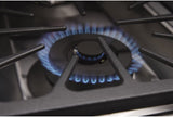Kucht Professional 36 in. 5.2 cu ft. Propane Gas Range with Classic Silver Knobs - KRG3618U/LP-S