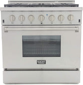 Kucht Professional 36 in. 5.2 cu ft. Natural Gas Range with Silver Knobs - KRG3618U-S
