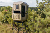 Advantage Hunting Elevated Hunting Blinds Dual Threat Combo With 10' Galvanized QP Kit Advantage Hunting Game Keeper - 5031066