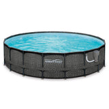 Summer Waves P4A01848B Elite 18ft x 48in Above Ground Frame Swimming Pool Set - 253212