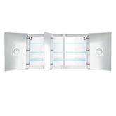 Krugg Svange 6036DLLR 60" X 36" Double LED Medicine Cabinet with Dimmer & Defogger SVANGE6036DLLR - Backyard Provider