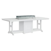 Berlin Gardens Garden Classic 44" x 96" Rectangular Fire Table - Bar Height- GCFT4496BBK
