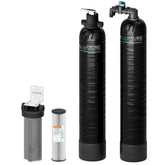 Aquasure Serene Series | 10 GPM Salt-Free Conditioning Bundle with Fortitude Pro Whole House Water Treatment System & Pleated Sediment Pre-Filter - AS-SF10CK
