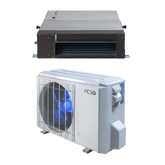 9,000 BTU 19 SEER ACiQ Platinum Single Zone Concealed Duct Mini Split System w/ Max Heat