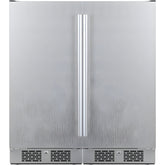 Avallon 30 Inch Wide 6.7 Cu. Ft. Built-In or Free Standing Side by Side Dual Compact Refrigerator - AFR152SSDUAL
