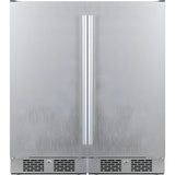 Avallon 30 Inch Wide 6.7 Cu. Ft. Built-In or Free Standing Side by Side Dual Compact Refrigerator - AFR152SSDUAL
