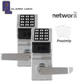 Alarm Lock Trilogy Double Sided Digital PROX Lever Set - Networx - Wireless & Ethernet Feature - 26D - Satin Chrome - ALL-PDL6300-26D